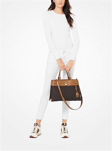 michael kors kathy lg satchel|Gramercy Large Leather Satchel .